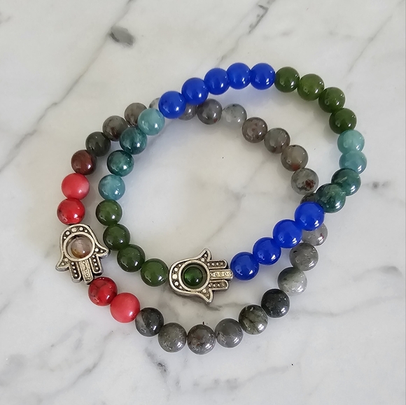 Yogibara Gemstone Bracelet (red) - Picture 3 of 9